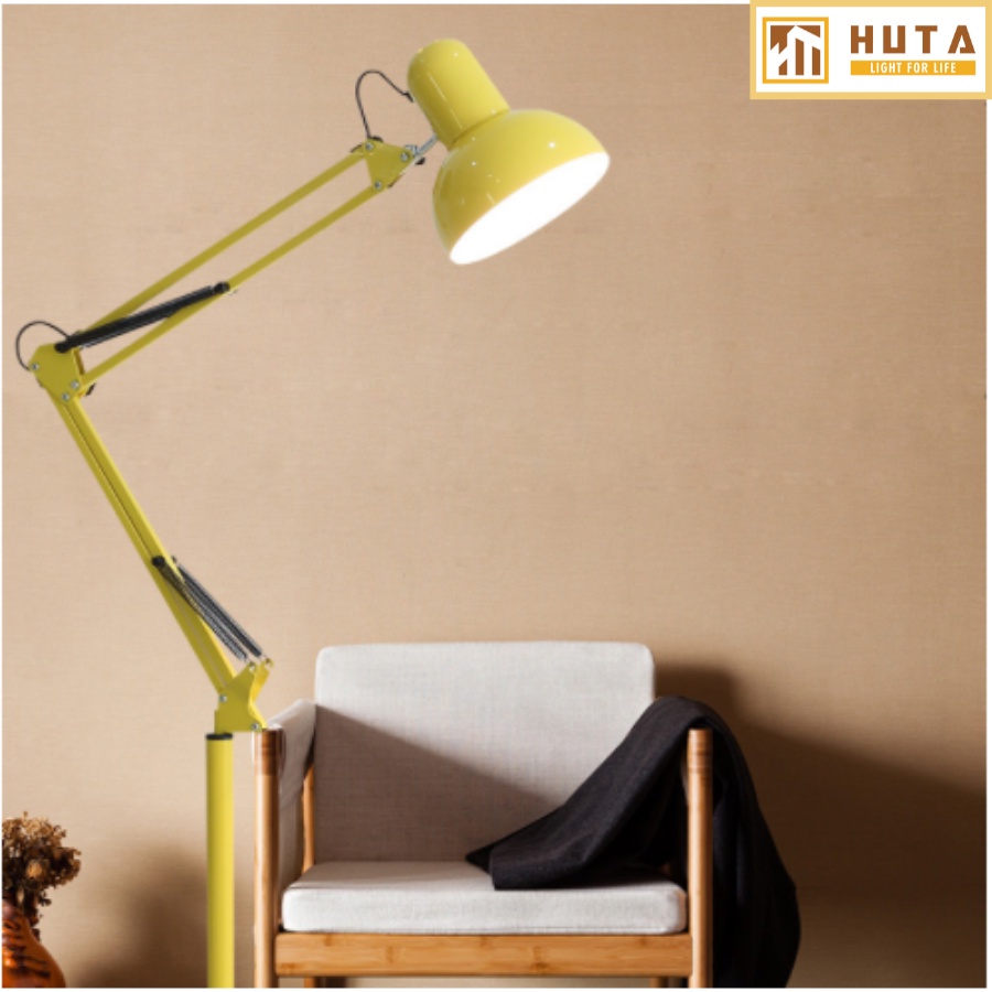 Đèn Cây Đứng Khớp Nối Cong Điều Chỉnh, Kiểu Dáng Pixar, Thân Thép, Bóng Led,Dùng Làm Vệc, Đọc Sách, Phòng Khách-HUTA KC