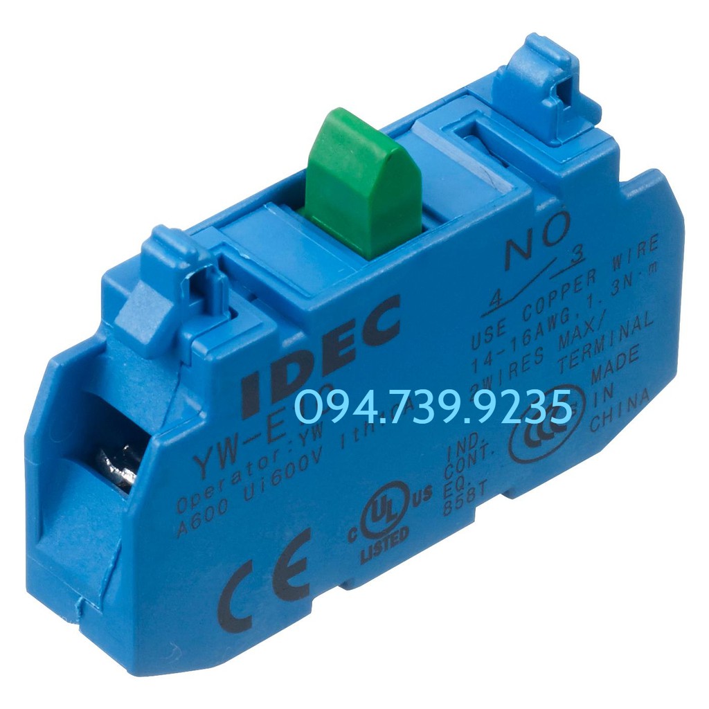 Tiếp điểm đơn Thưởng Mở /Thường Đóng IDEC - Tiếp Điểm 1NO/1NC IDEC - YW-EW01