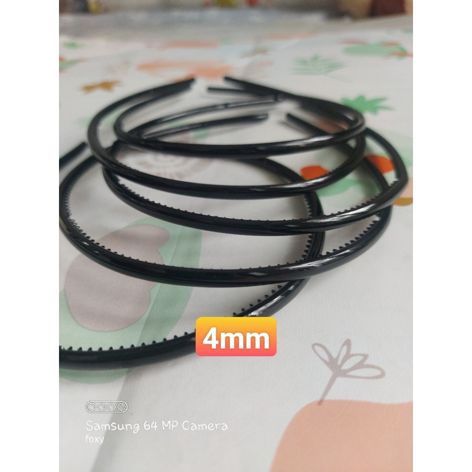 -CÀI TÓC ĐEN TRƠN NHỎ XINH 4mm ,8mm, LẺ 1 CÁI