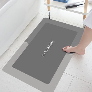 Thảm lau chân, thảm dậm chân sillicon chống trơn trượt, thấm hút nhanh mẫu Oval và hình chữ nhật