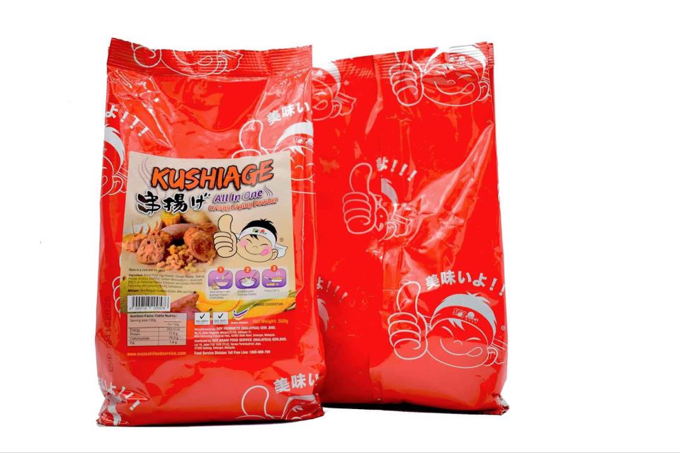 BỘT CHIÊN GIÒN XÙ KUSHIAGE 1000g - Rồng Xanh Foods