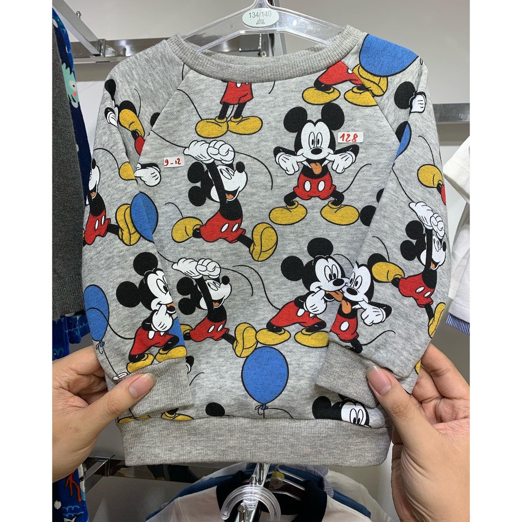 Áo nỉ Primark chuột Mickey và Spideman