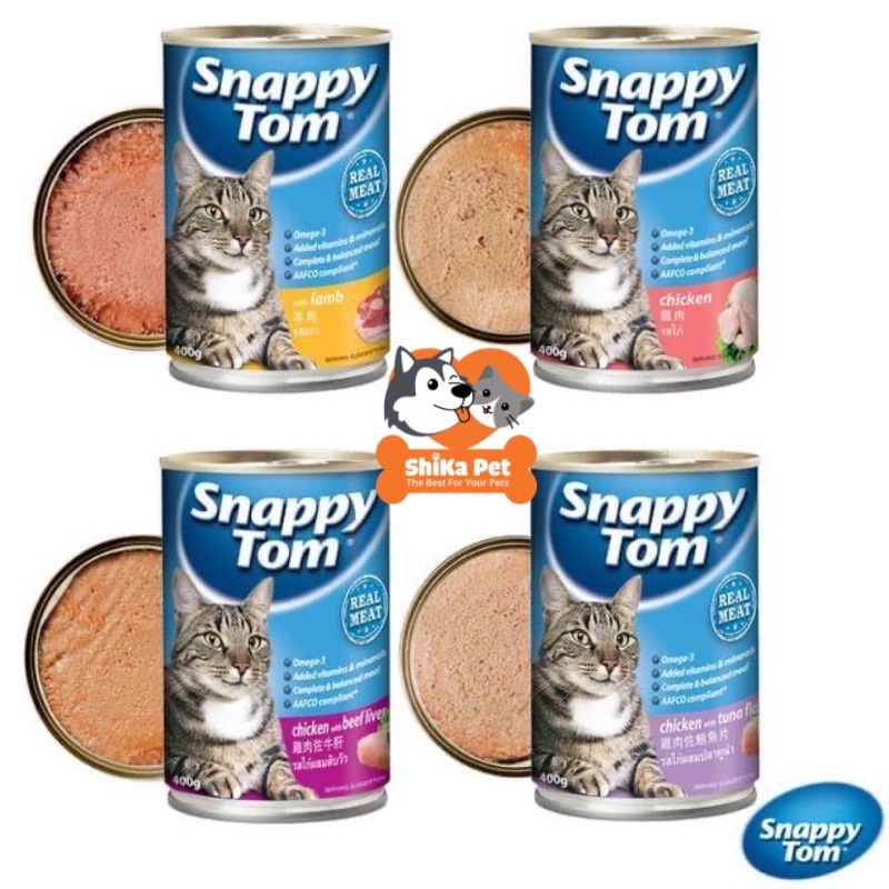 Pate Lon Cho Mèo Snappy Tom 400g