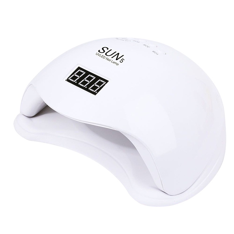 Máy hơ gel SUN 5 UV/LED tem xanh 48W 24 bóng đèn - Máy hơ mini dành cho học viên thực hành - bảo hành 1 tháng