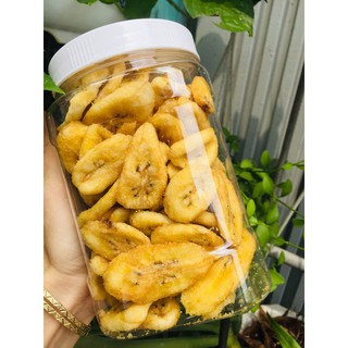 300g chuối chín sấy giòn không tẩm đường