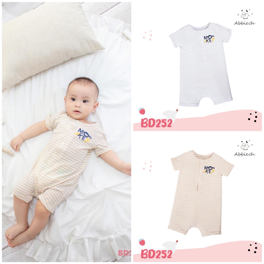 [Chính hãng] Body liền cộc tay chuối cotton cao cấp trẻ em Abbie Oh