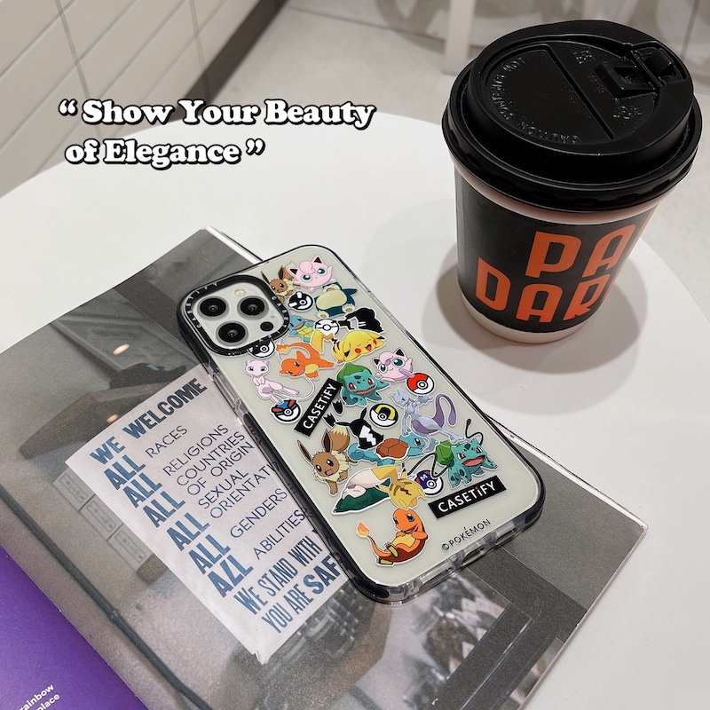 Ốp Điện Thoại Trong Suốt Họa Tiết pokemon Cho iphone 15 14 13 12 11 pro max mini x xs xr 6 6s 7 8 plus