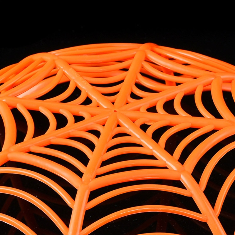 Set 2 Rổ Đựng Bánh Quy / Kẹo Hình Mạng Nhện Trang Trí Halloween