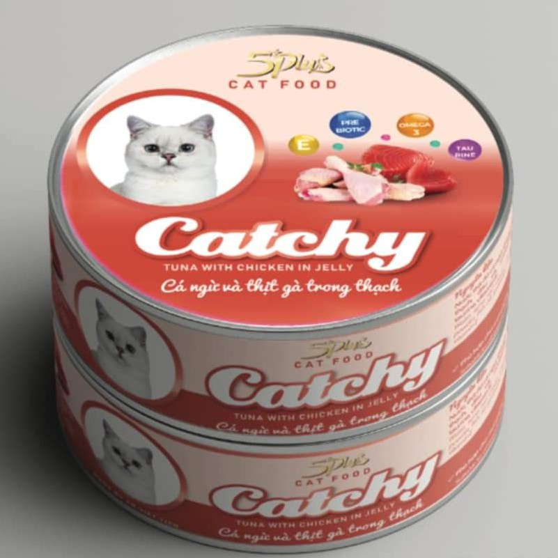 Pate lon dạng thạch 170gr Catchy 100% Thịt Thật Nhiều Vị