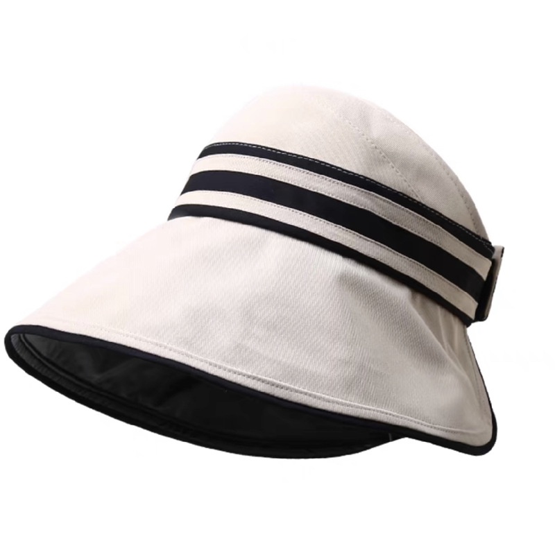 Mũ Vành Sọc Ngang Hở Chóp Chống Tia UV Nón Chống Nắng P2158