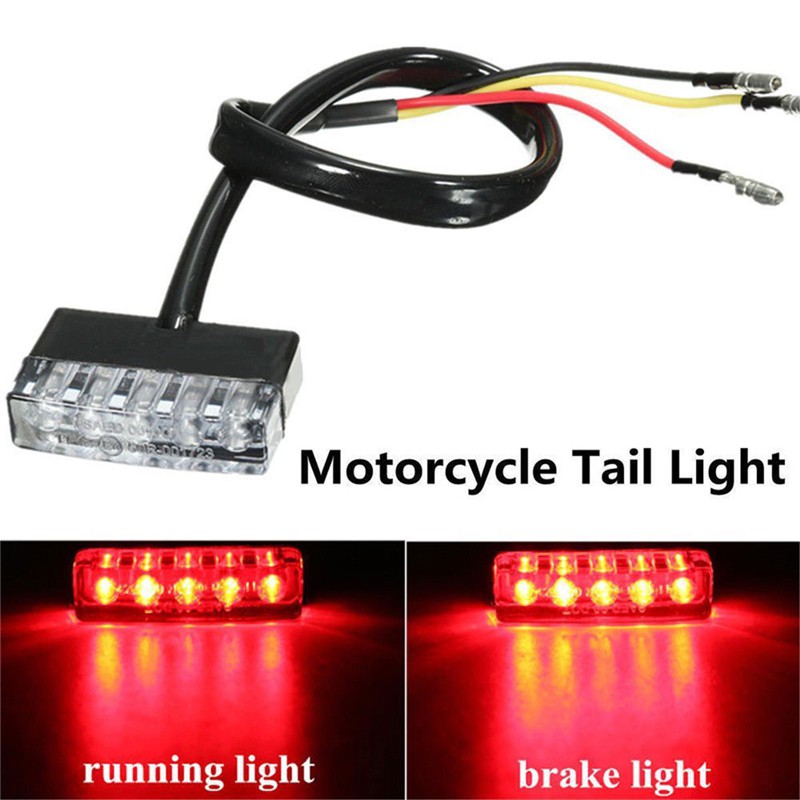 Đèn Phanh Mini 5 Led 12V Gắn Đuôi Xe Ô Tô / Xe Máy Đa Năng Tiện Dụng