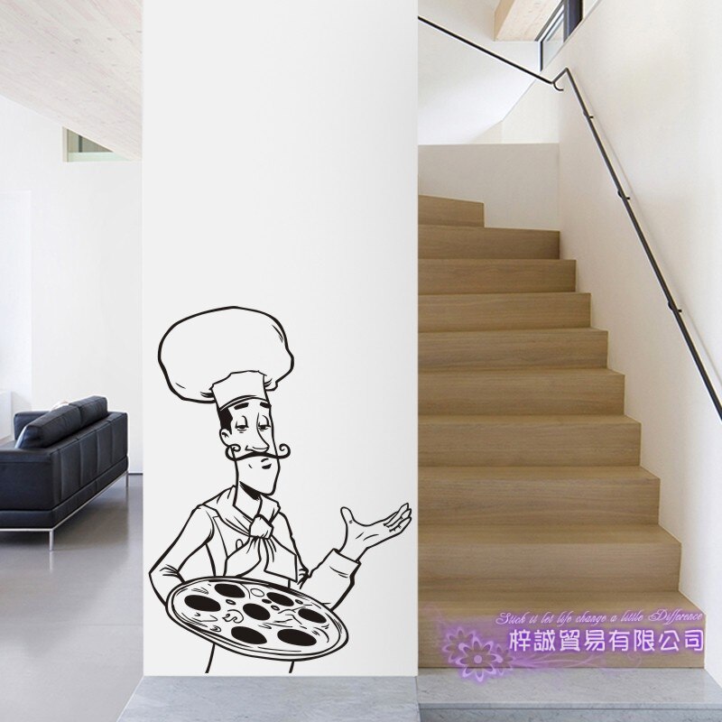 Express Pizza Miếng Dán Nhà Hàng Decal Poster Vinyl Nghệ Thuật Dán Tường Đề Can Trang Trí Bức Tranh 