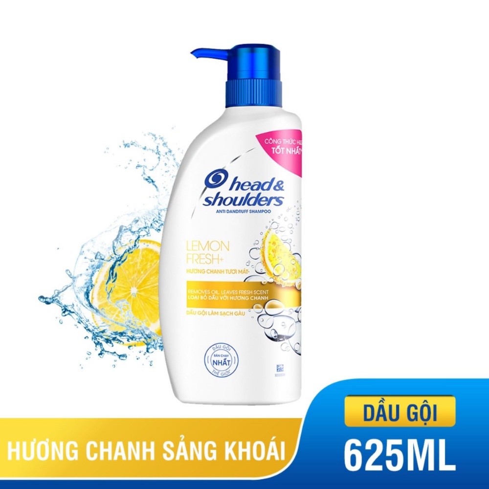 Dầu Gội Làm Sạch Gàu Hương Chanh Tươi Mát Anti-Dandruff Lemon Fresh Head & Shoulders 625ml