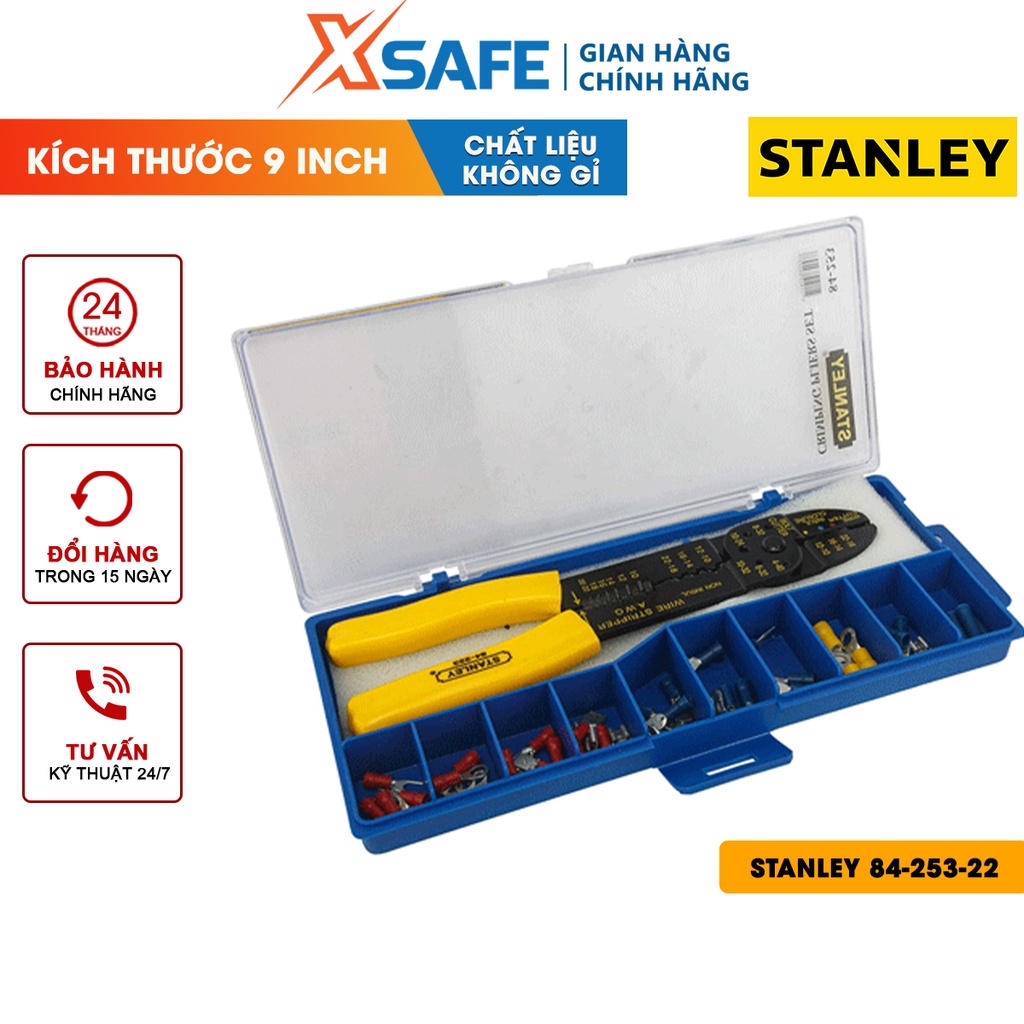 Kềm bấm cos 9 INCH hộp đầu cos STANLEY 84-253-22 230mm Kìm bấm cos Stanley thép cao cấp, chống gỉ, chống ăn mòn