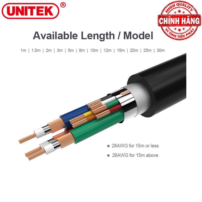 Cáp VGA  20M / 25M/ 30M Unitek -Cáp Màn Hình VGA Chính Hãng