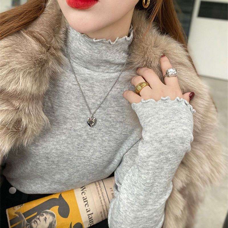 Áo Len Nữ Dài Tay Cổ Lọ Thời Trang Hàn