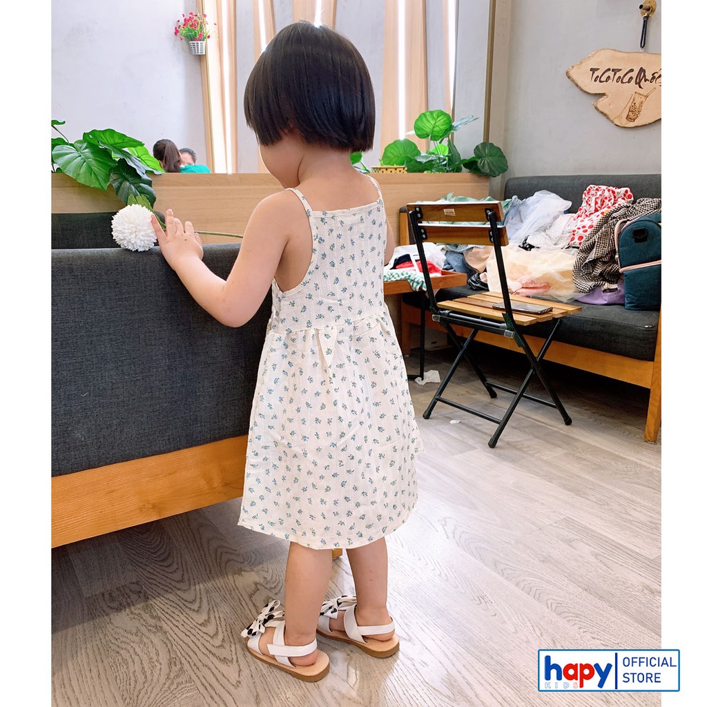 Váy Bé Gái, Đầm Bé Gái 2 Dây Sát Nách Cho Bé Từ 0-6 tuổi Hapykids V028