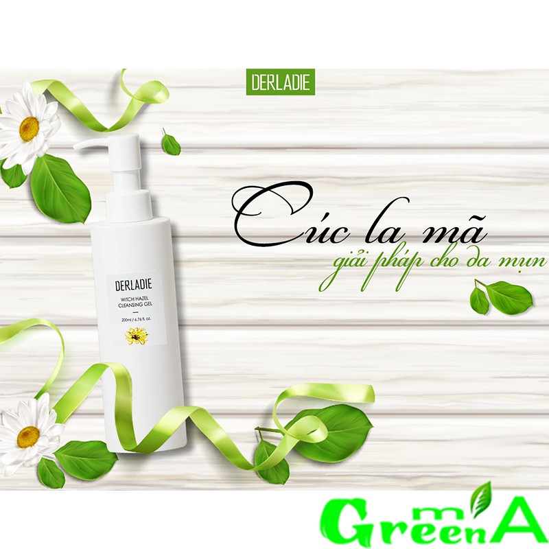 Sữa Rửa Mặt Derladie With Hazel Cleansing Gel 200ml Sạch Sâu Sáng Mịn Nhập Khẩu Chính Hãng | BigBuy360 - bigbuy360.vn