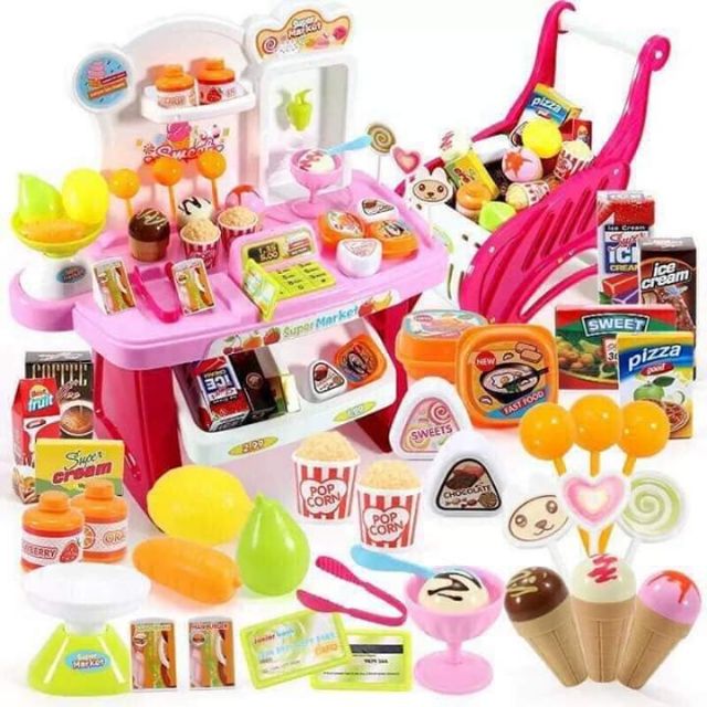 Đồ chơi nấu ăn siêu thị mini