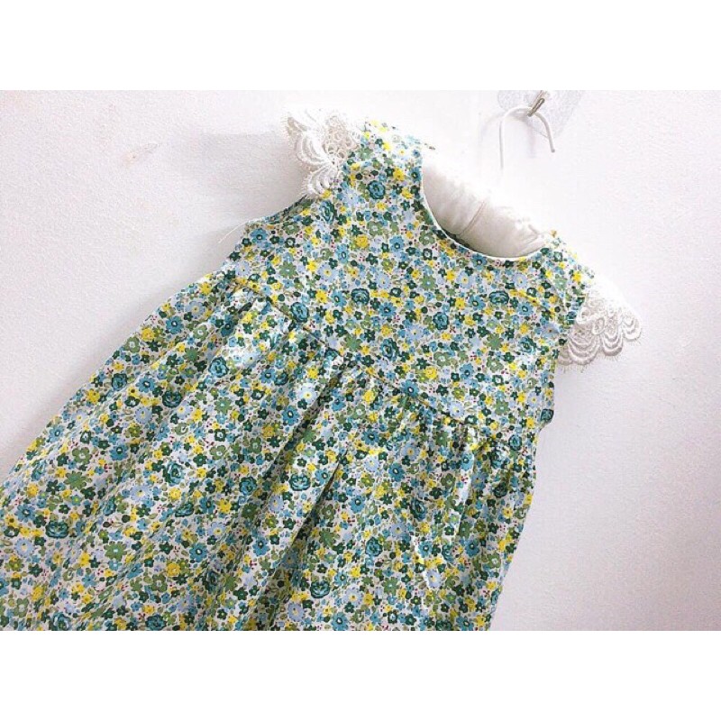 Vải thô cotton mềm mát hoa nhí
