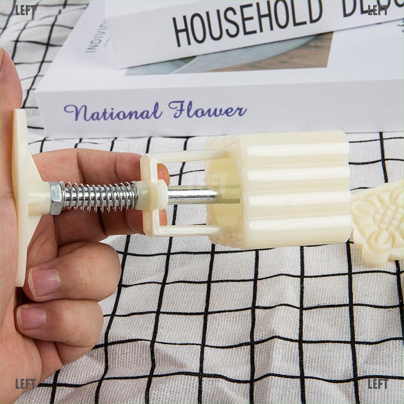 1 Set Khuôn Làm Bánh Trung Thu Dạng Nhấn Hình Hoa DIY