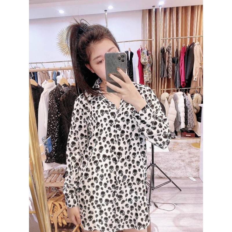 SƠMI FOM RỘNG IN HOẠ TIẾT