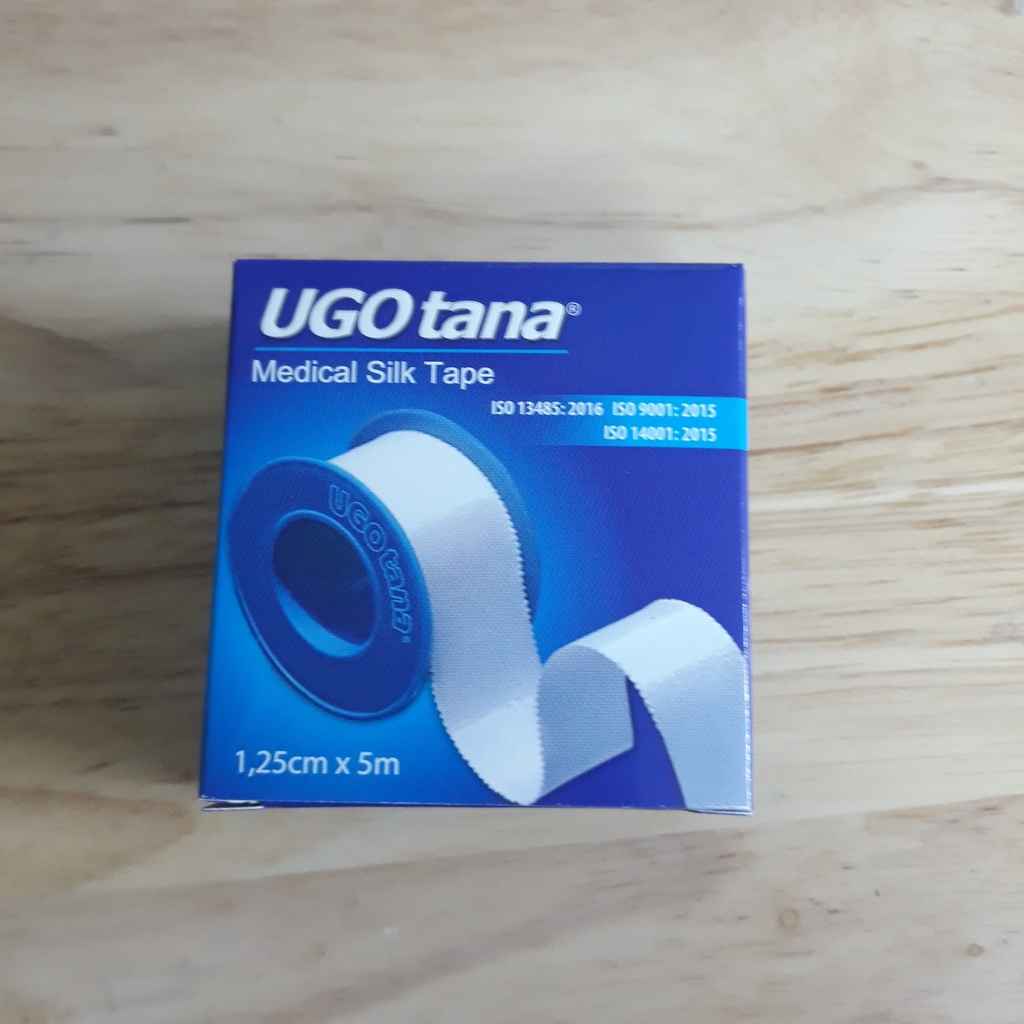 Băng dính cuộn vải lụa y tế UGOtana1,25cmx5m