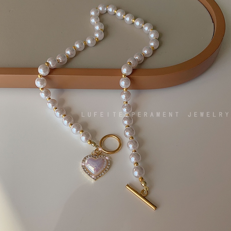 Vòng Cổ Choker Đính Ngọc Trai Sang Trọng Phong Cách Hàn Quốc Cho Nữ