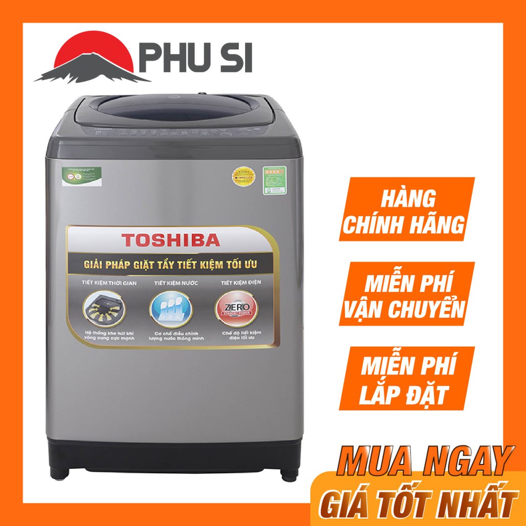 [MIỄN PHÍ VẬN CHUYỂN - LẮP ĐẶT] H1000GV - Máy giặt Toshiba 9 Kg AW-H1000GV SB - Hàng Chính Hãng