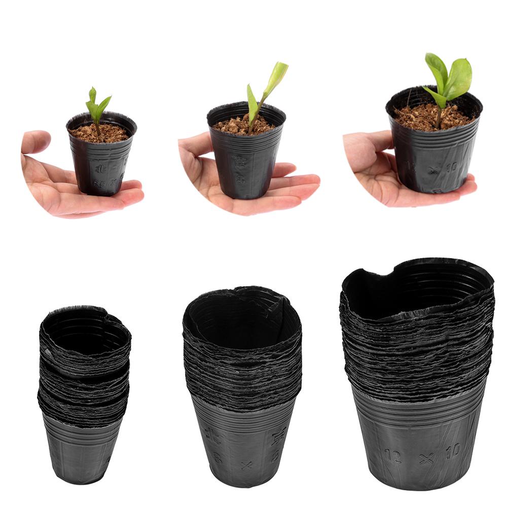 Bộ 100 Túi Trồng Cây Bằng Vải Thân Thiện Với Môi Trường
