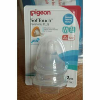 2 vỉ núm ti pigeon cổ rộng vỉ 2c