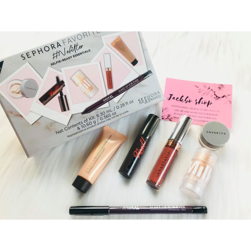 SEPHORA FAVORITES - (Tách set) Bộ trang điểm SEPHORA FAVORITES Nofilter (phiên bản SEPHORA JCPENNEY)