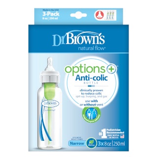 Bình sữa Dr.Brown's cổ hẹp 120ml và 250ml nhựa pp options tách set