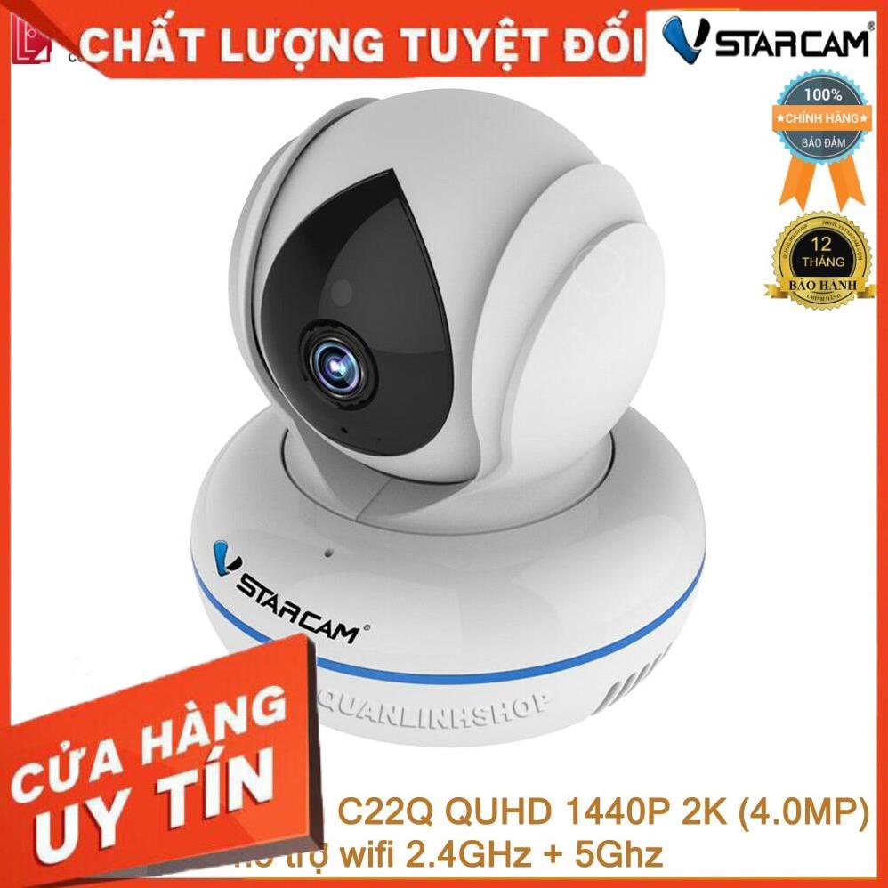 (giá khai trương) Camera giám sát IP Wifi hồng ngoại ban đêm Vstarcam C22Q QUHD 1440P 4MP kèm thẻ 32GB