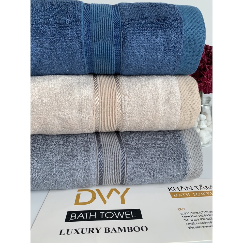 Khăn Tắm Sợi Tre Bamboo, Khăn Đầu, Khăn Mặt -Sợi Tre Cao Cấp ( CHÍNH HÃNG DVY)