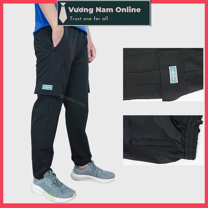 Quần túi hộp nam cao cấp jogger vải thun co giãn đen trẻ trung năng động VN74A