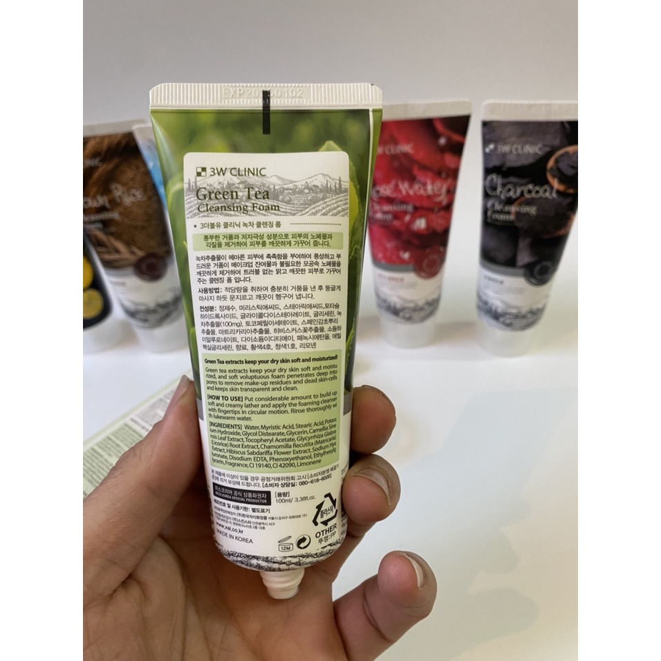 Sữa Rửa Mặt 3W Clinic 100ml Hàn Quốc