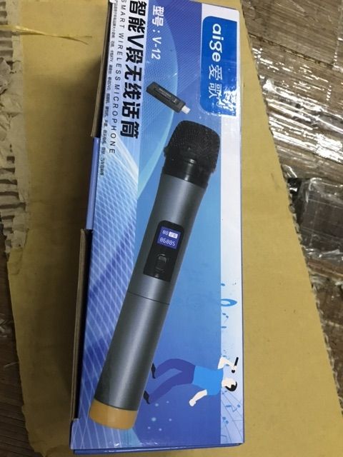 [CHỈ SALE HÔM NAY]💥Micro Karaoke Không Dây Đa Năng V12 Dành Cho Loa Kẹo Kéo, Amli, Loa xách tay Bluetooth.