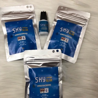 Keo nối mi sky nắp đen dòng D+