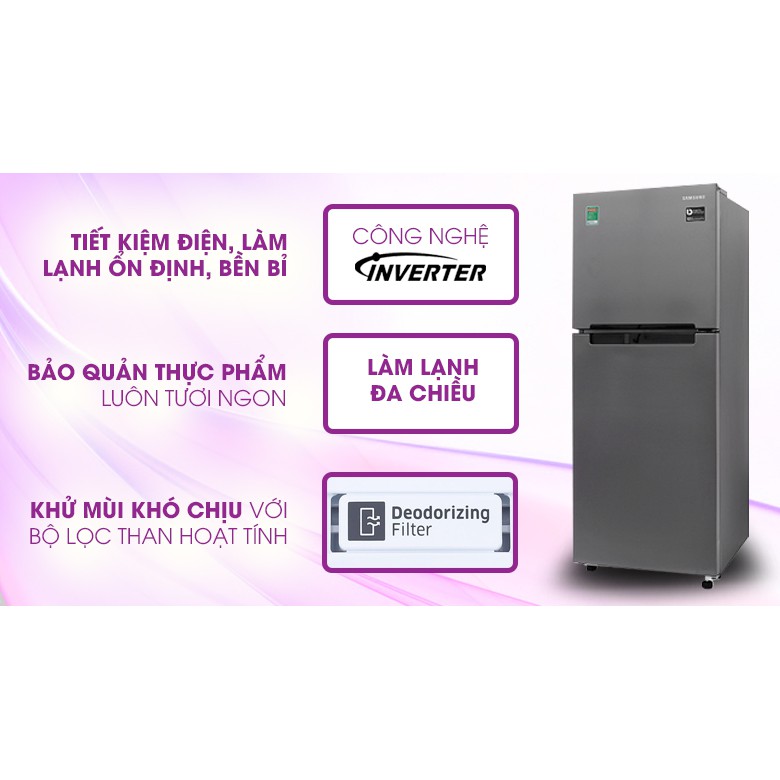 tủ lạnh Samsung Inverter 208 lít RT19M300BGS/SV