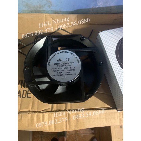 QUẠT THÔNG GIÓ - HÚT MÙI TRÒN 15*17*5cm