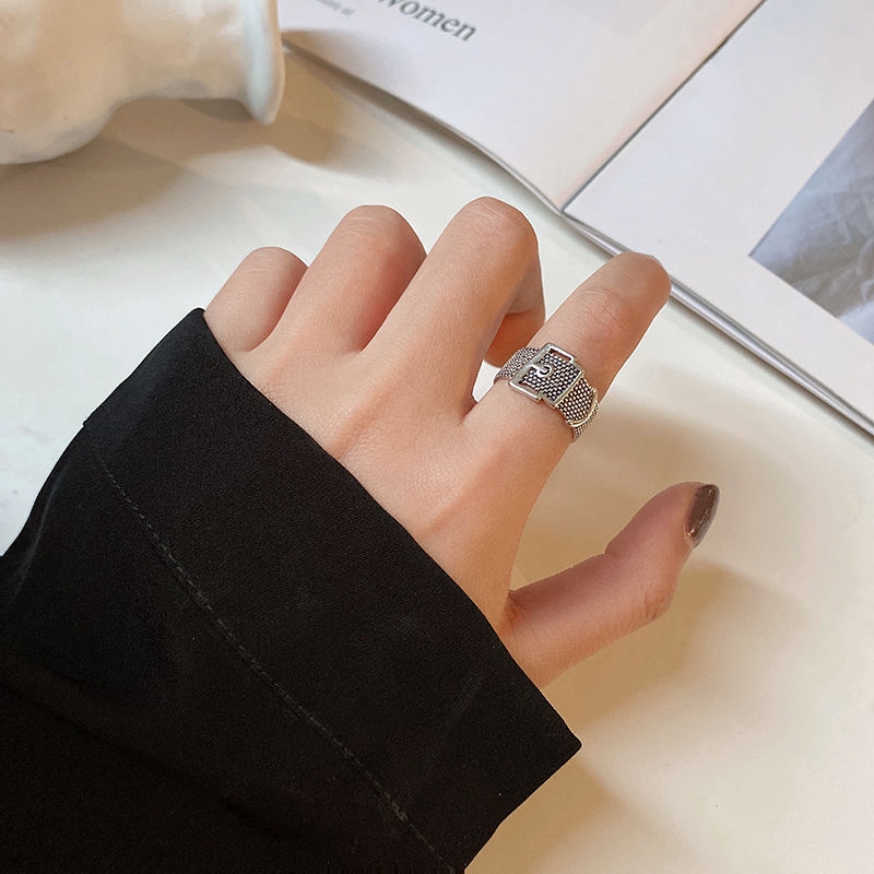 Nhẫn kim loại phong cách Hàn Quốc cá tính cho nữ