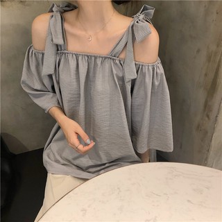 [SẴN] ÁO TRỄ VAI BUỘC DÂY
