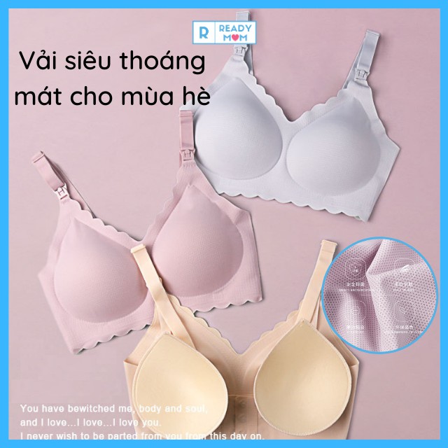 Áo Lót Bầu| Áo Ngực Cho Con Bú Không Đường May| Siêu Mềm Mịn| Lỗ Thông Khí| Thoáng Mát| Nội Địa Trung Quốc| R08