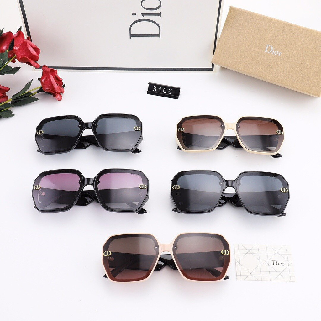 Dior_ Kính râm hàng hiệu dành cho nam và nữ Polarized chính hãng (Có hộp và hộp đựng kính)