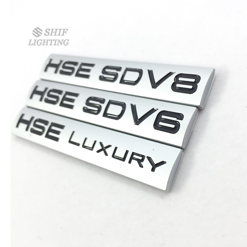 Hình dán logo hse sdv6 sdv8 trang trí xe hơi LAND ROVER
