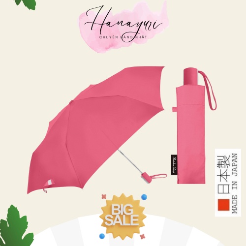 Ô Dù Tự Động Màu Hồng - Hàng Nhật Nhập Khẩu