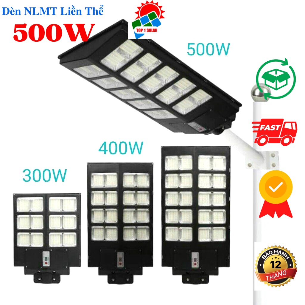 Đèn Năng Lượng Mặt Trời 300W 400W 500W Liền Thể Sân Vườn Solar Light