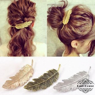 21o-thời Trang Đẹp Nữ Lá Lông Tóc Kẹp Tóc Barrette Bobby Pin