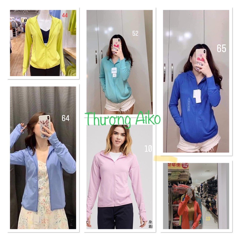 Áo Chống Nắng Thun Lạnh Airism Có Mũ Uni QL0
